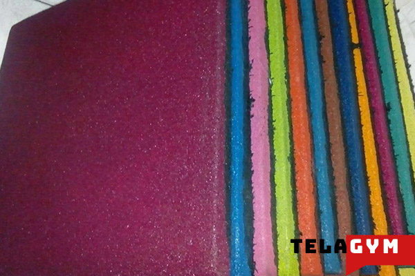color-flooring-sport-rubber گرانول باشگاهی تجهیزات بدنسازی کراس فیت تمرین در خانه 2